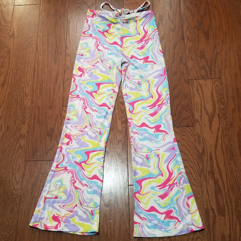 A New Day Top and Derek Heart Colorful Swirl Patterned Stretch Pants XS/S - Picture 3 of 5